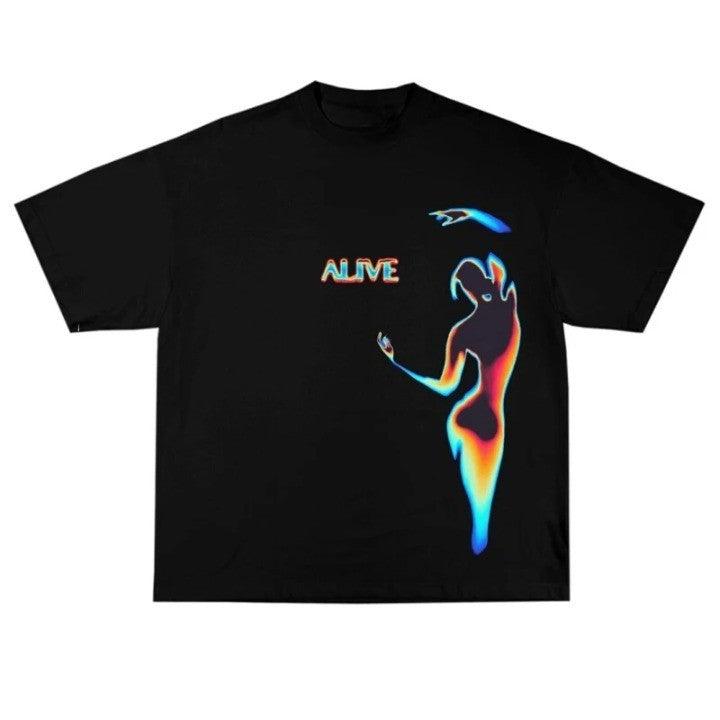 Y2K "STAY ALIVE" Oversize T-Shirt