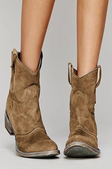 Wild Flat Heel Short Boots