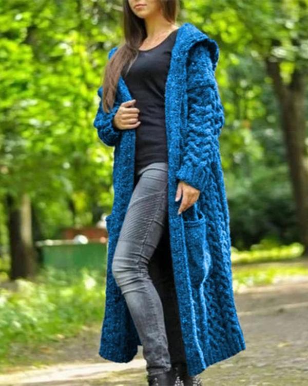 Women Fall & Winter Knitted Casual Outerwear