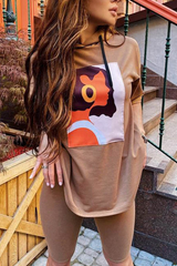 Cartoon Print Hoodie Two Pieces Sets