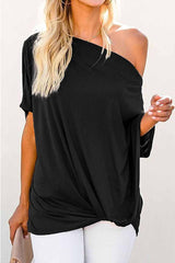 Fashion Off Shoulder Short Sleeve Top