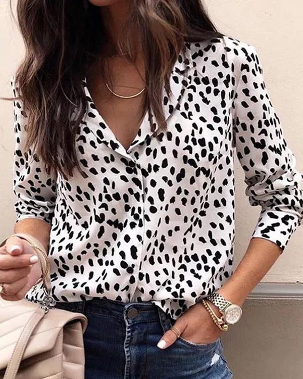 Fashion Snow Leopard Shirt