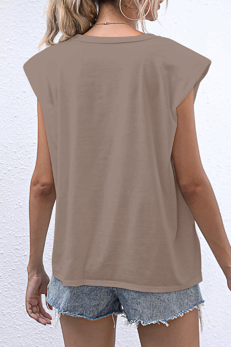 Casual Solid Split Joint O Neck T-Shirts(10 Colors)