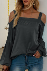 Casual Solid Split Joint Spaghetti Strap T-Shirts(4 Colors)