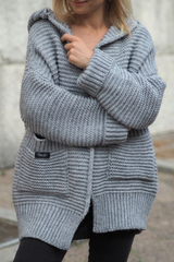 Casual Solid Pocket Hooded Collar Tops Sweater(6 Colors)