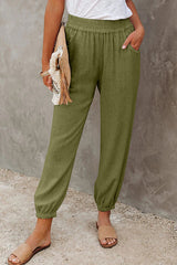 Casual Solid Split Joint Loose Bottoms(4 Colors)