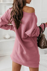 Casual Solid Color O Neck A Line Dresses(4 Colors)