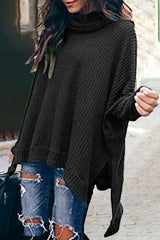 Casual Solid Solid Color Turtleneck Tops