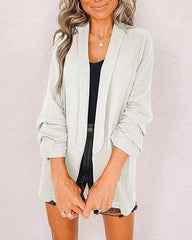 Fashion Lapel Cardigan Blazer Suit