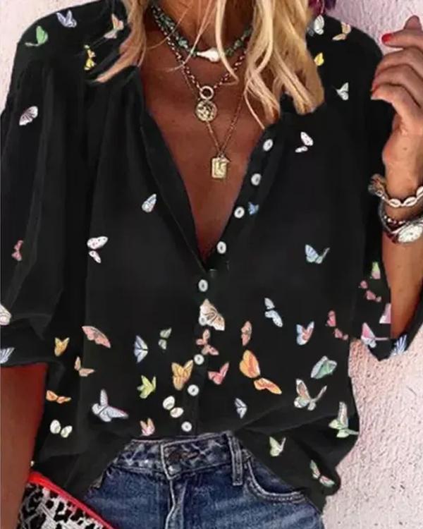 Butterfly Casual Look Shirt