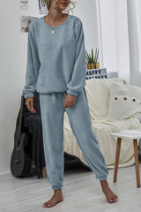 Plush Tracksuit Two Piece Sets