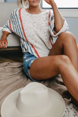 Bat Flare Sleeve Thin Sweater