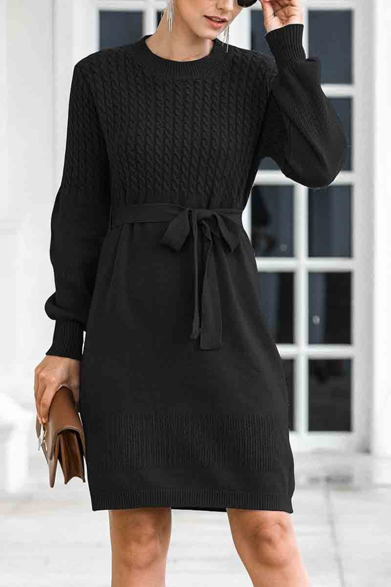 Winter Knit Sweater Dress