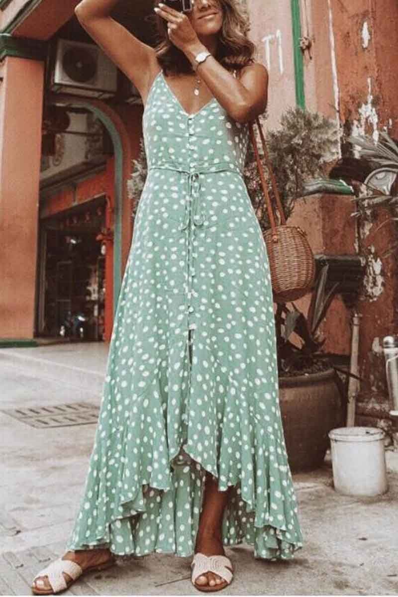 Polka Dot Beach Dress (2 Colors )