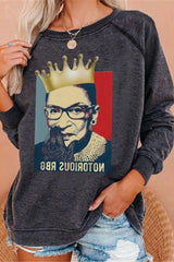 Printed  Long Sleeve Casual T-Shirt