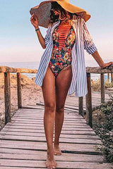 Sexy One-Piece Printed Swimsuit