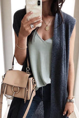 Fashion Long Vest Cardigan