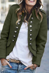 Casual Buttons Design Jacket(3 Colors)