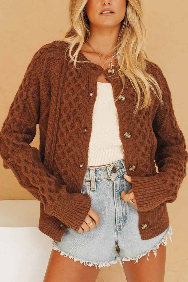 Vintage Knitted Cardigan Sweater