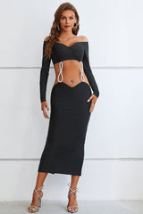 Frankie Embellished Elegance Maxi Bandage Dress