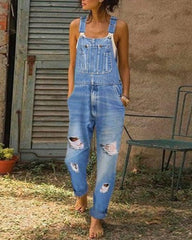 Bib Overalls Denim Jumpsuit