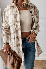 Retro Plaid Big Button Shirt Coat(11 Colors)