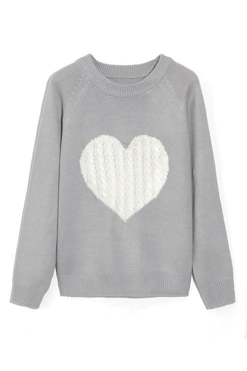 Thanks Love Heart Sweaters