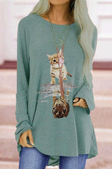 Round Neck Animal Print T-Shirt