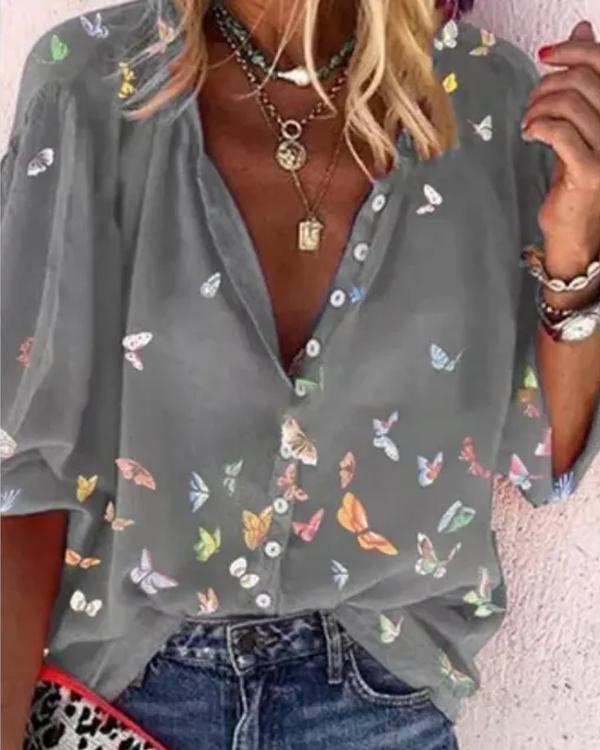 Butterfly Casual Look Shirt