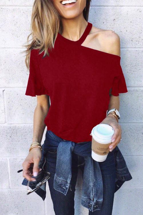 Chic One Shoulder T-shirt