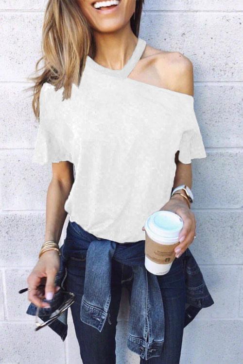 Chic One Shoulder T-shirt