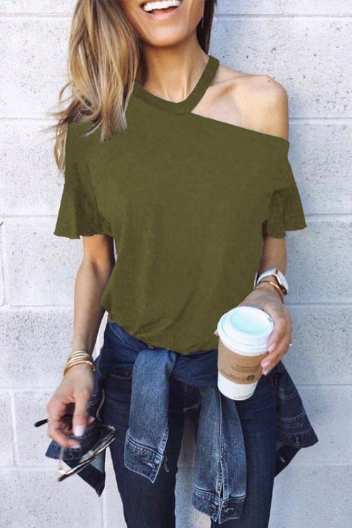 Chic One Shoulder T-shirt