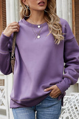 Round Neck Long Sleeve Sweatshirt