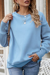 Round Neck Long Sleeve Sweatshirt