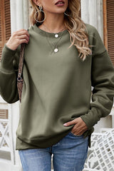 Round Neck Long Sleeve Sweatshirt