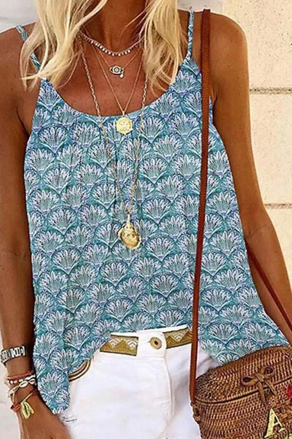 Bohemian Print Strappy Camisole