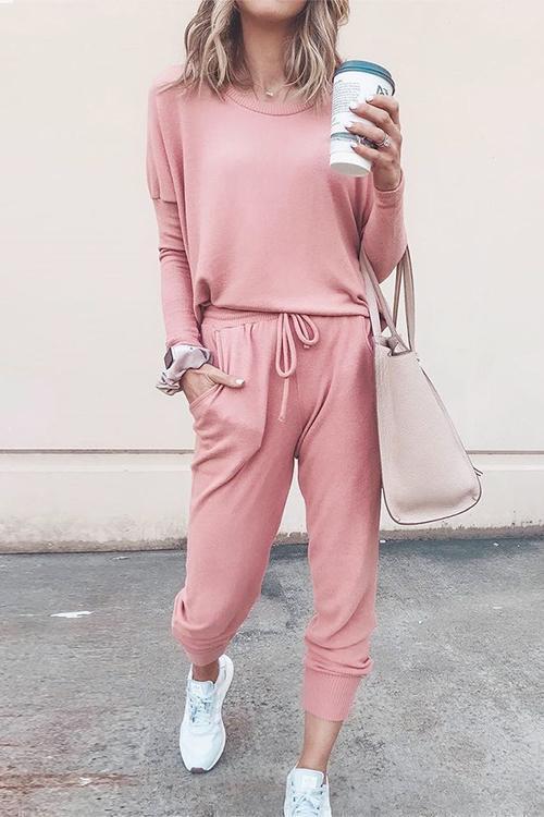 Comfy T-shirt&Pants Two Pieces Set