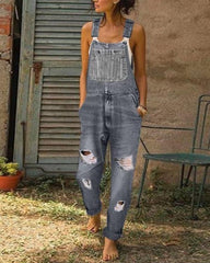 Bib Overalls Denim Jumpsuit