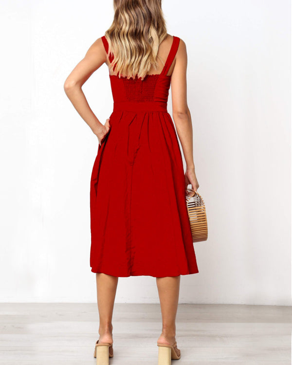 Camellia Sling A Line Dress