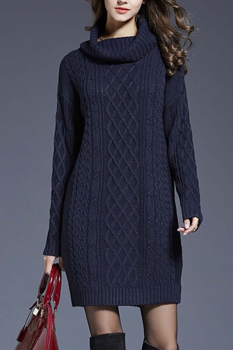 Winter Knit Dress(3 Colors)