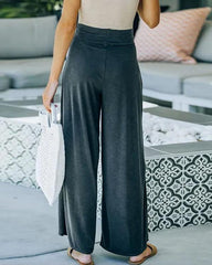 Tie Waist Wide Leg Loose Pants