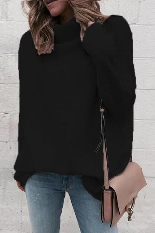 Pure White Ribbed Knitting Top