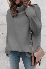 Pure White Ribbed Knitting Top