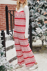 Christmas Suspenders Casual Jumpsuit