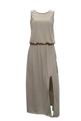 Bohemian Sleeveless Side Slit Maxi Dress