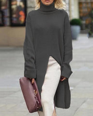 Casual Long Sleeve Turtleneck Sweater