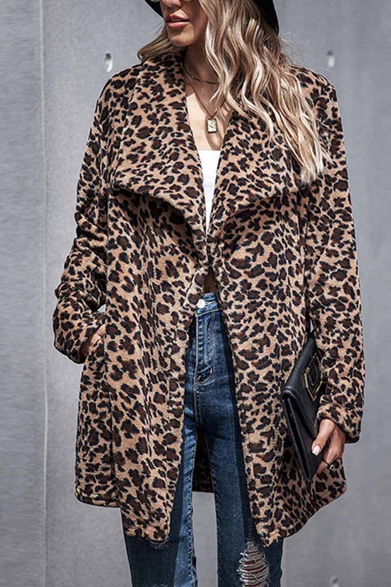 Sexy Leopard Long Coat