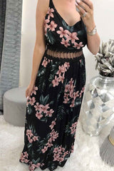 Printed Lace Camisole Dress ( 3 Colors)