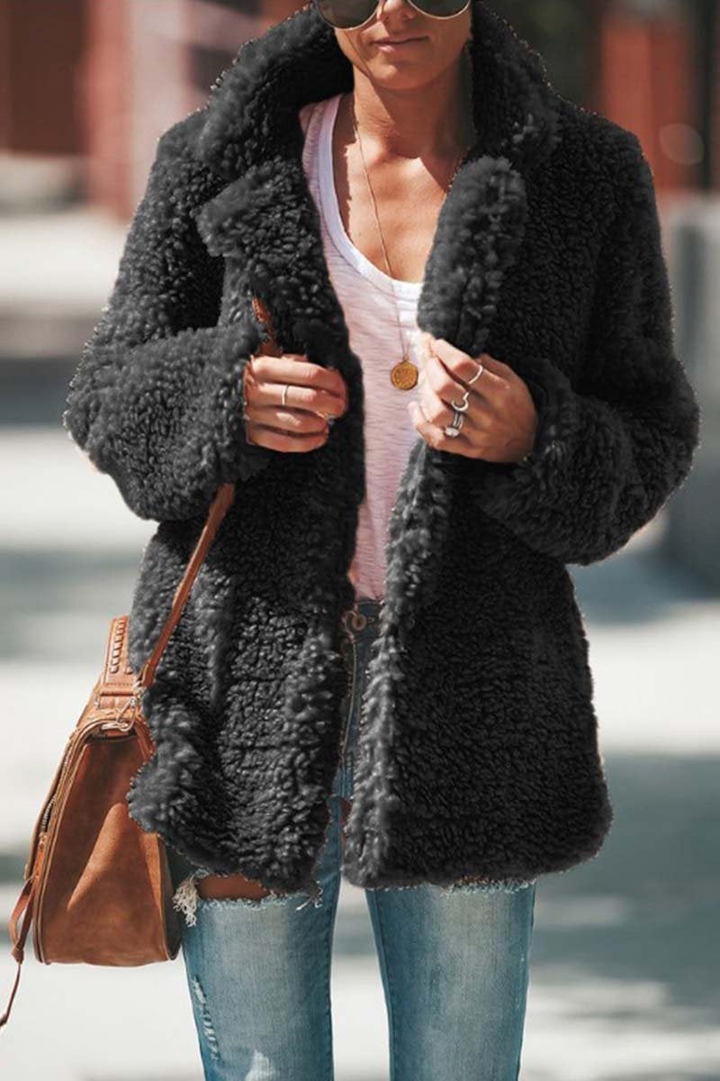 Winter Plush Coat Cardigan