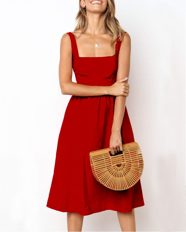 Camellia Sling A Line Dress